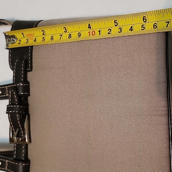 Vintage Etienne Aigner Tan and Black Nylon & Faux Leather Mini Tote - Picture 14 of 16